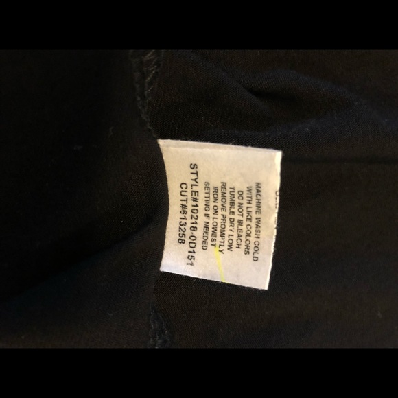 Kim & MIA Black Top with Sheer Back Tunic - Picture 8 of 8